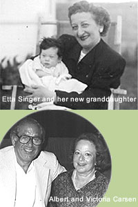 Albert and Victoria Carsen and Etta Singer
