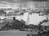 “The gold mines were spread out along the foothill rivers that carried the runoff from the Sierra Nevada mountain range, but the center of commerce was the tiny village of San Francisco, ideally situated on a large bay.” (From Chapter 1; photo courtesy of San Francisco Maritime Historical Park; source: California Historical Society)