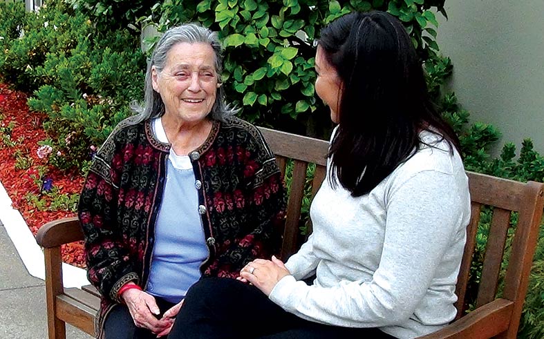 Seniors At Home client with Andrea Korsunsky of the Center for Dementia Care