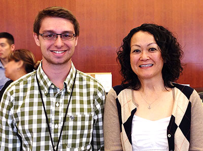 Summer intern, Steve Dvorkin, with his supervisor, Judy Louie