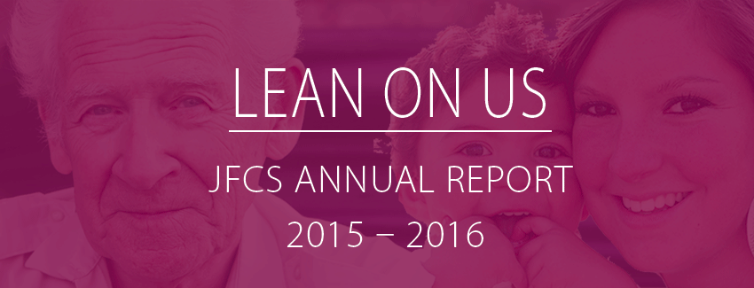 LEAN ON US -- JFCS Annual Report 2015-2016