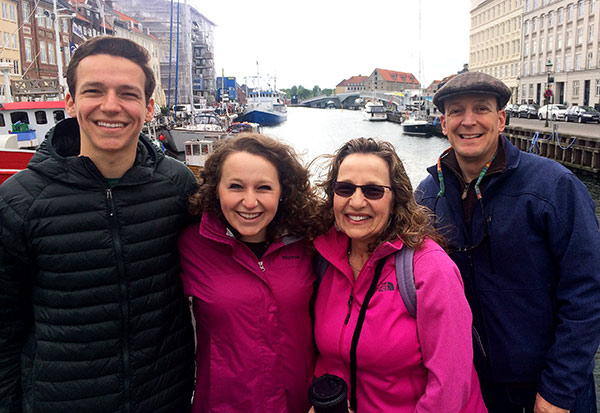 Deborah and Craig Hoffman with their children, Gabe and Jessia 