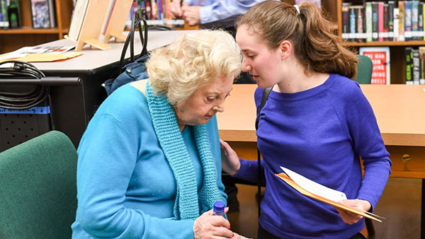 Holocaust Survivor with Student