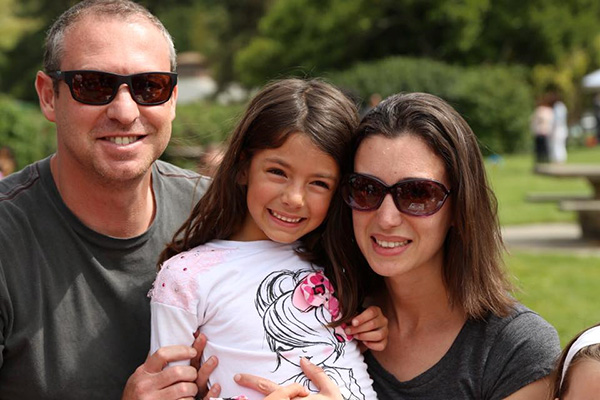 Lenny Semis, Irina Berkon and their daughter, Isabella