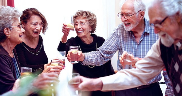 Seniors enjoying social club