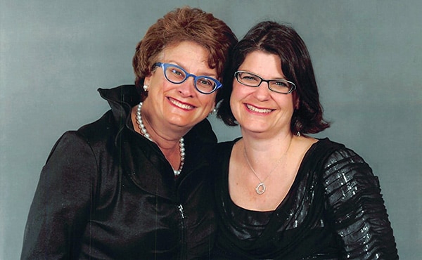Laura Robbin and her friend and fellow community leader, Alison Ross