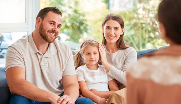 family with therapist