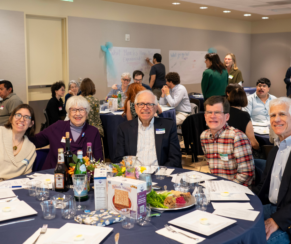 People participating in Shupin Passover Seder