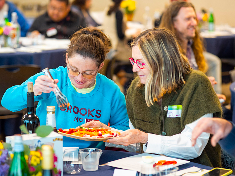 People participating in Shupin Passover Seder