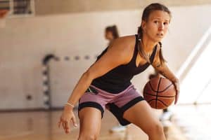 person playing basketball