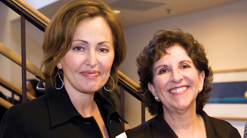 Galina with JFCS Executive Director Dr. Anita Friedman 