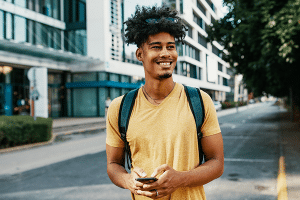 Person enjoying a walk