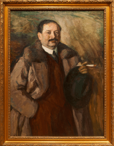Portrait of Alfred Manovill (1880 – 1944) by Leonid Pasternak, displayed at ANU Museum of Tel Aviv. 